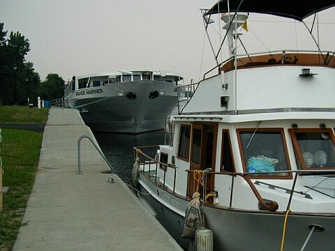 With Grand Mariner cruise boat behind