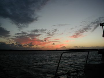 Sunset at anchor